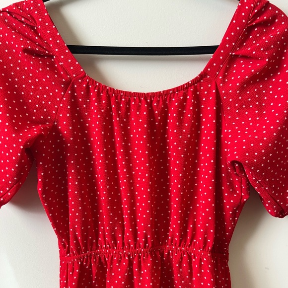 Monteau Red Polka Dress - Picture 4 of 6
